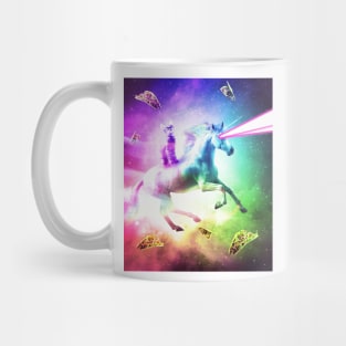 Space Cat Riding Unicorn - Laser, Tacos And Rainbow Mug